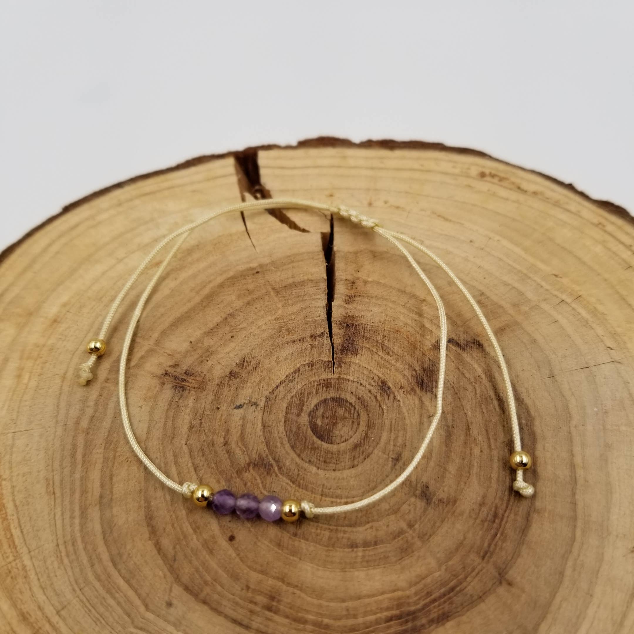 Handmade Natural Stone Chakra Bracelet With Healing Card