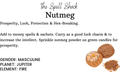 Witchuals - Rituals & Spellwork Apothecary - Nutmeg