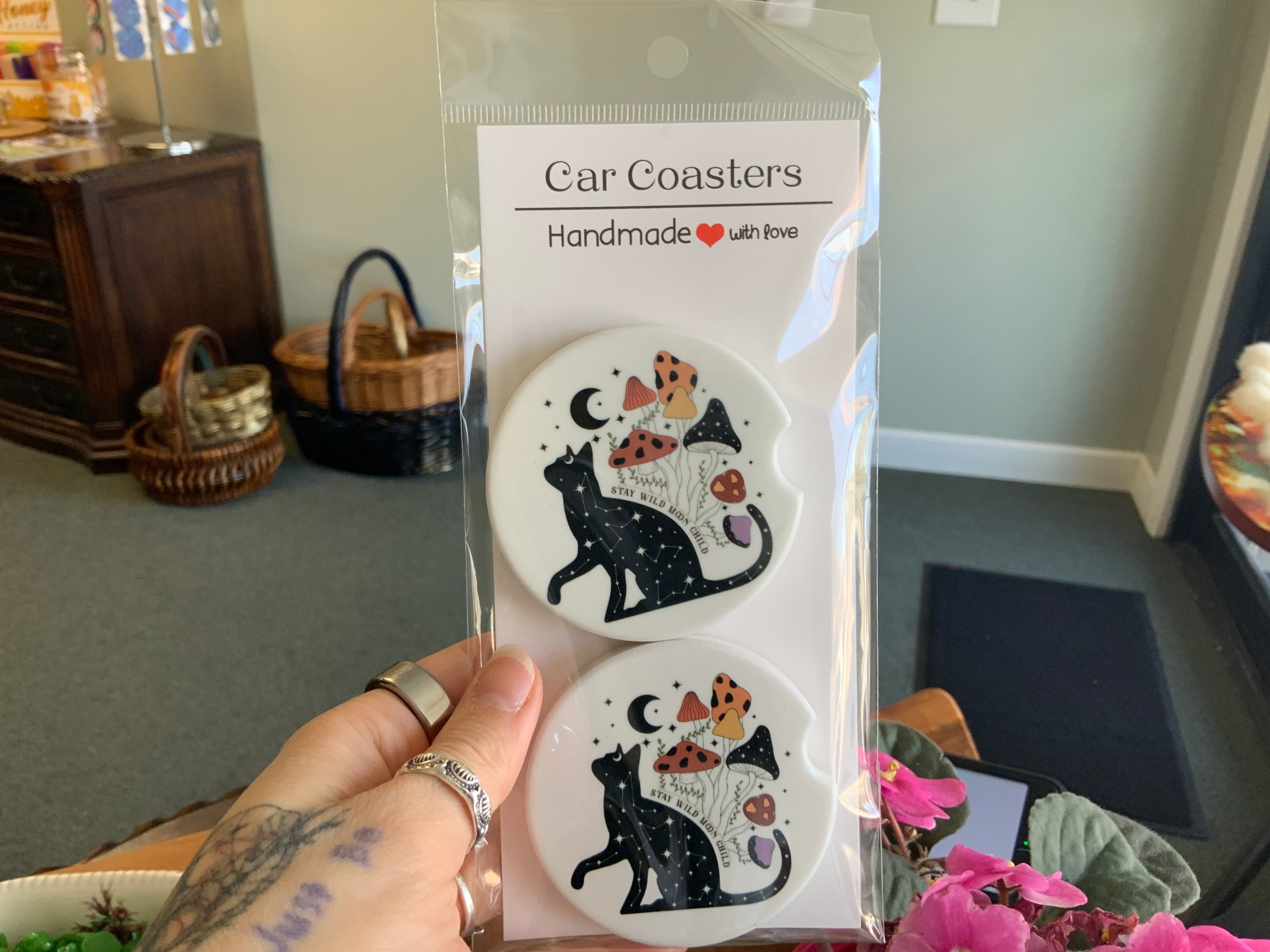 Ceramic Car Coasters