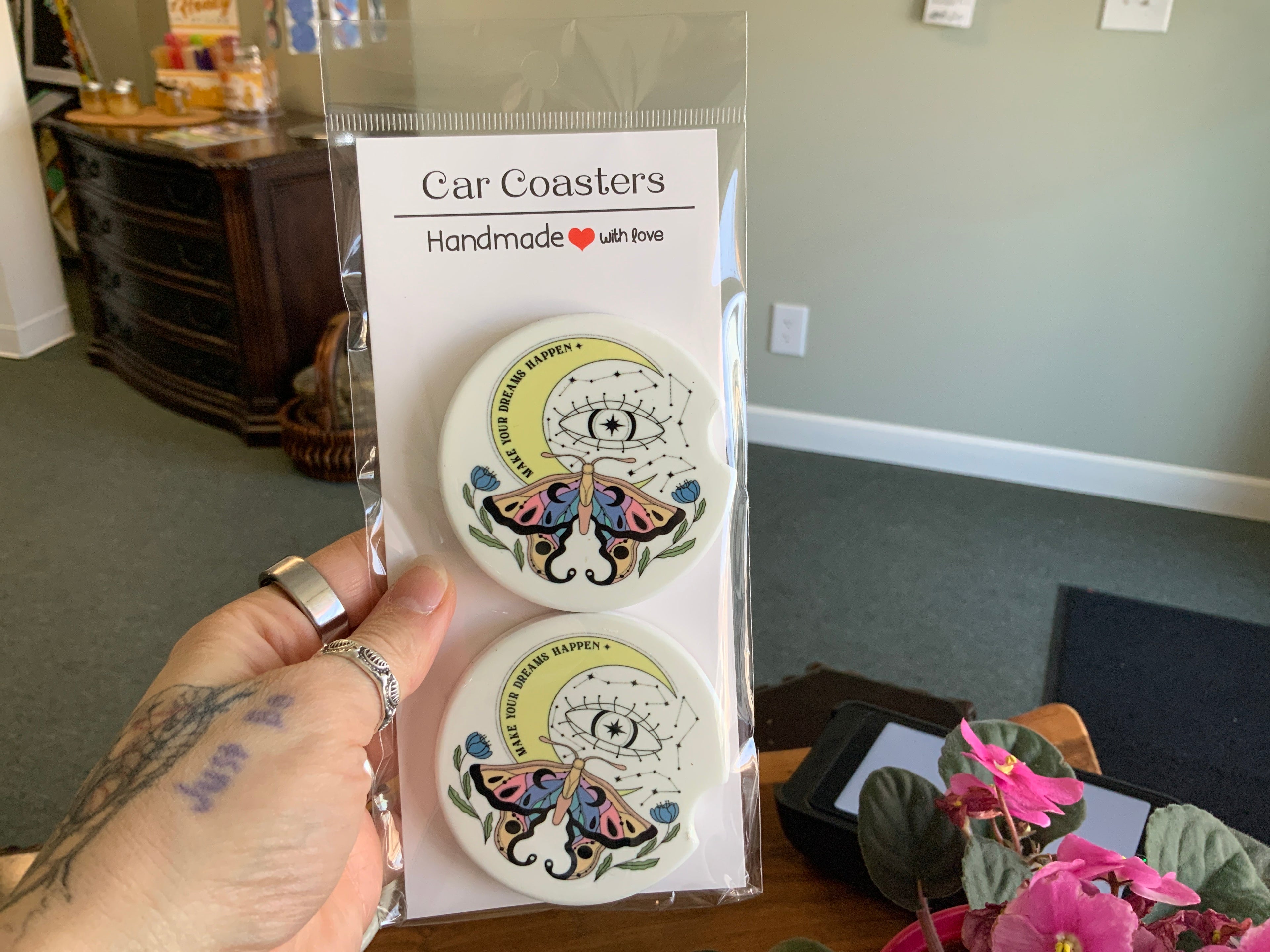 Ceramic Car Coasters