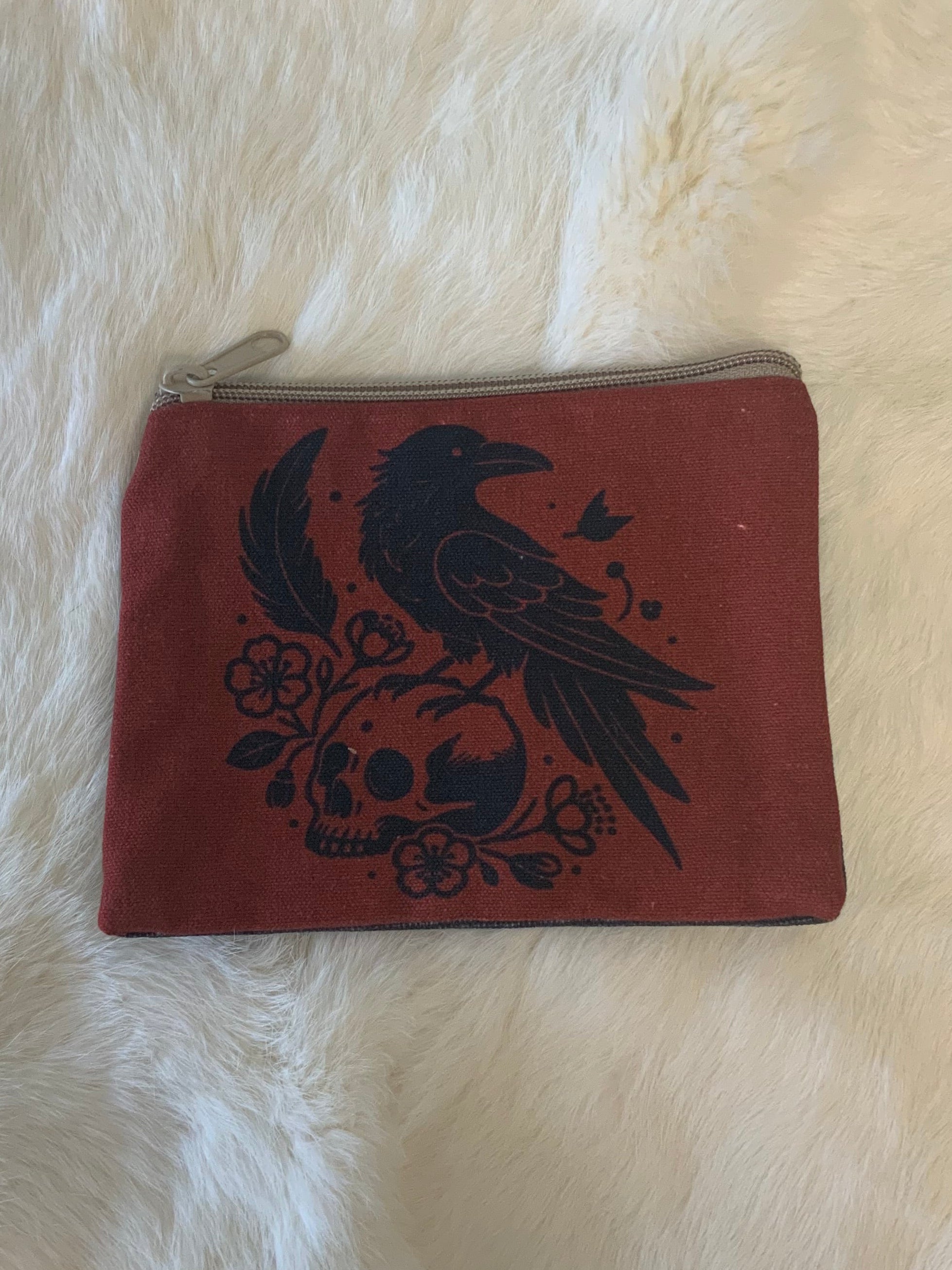 The Raven & Skull Cosmetic Purse