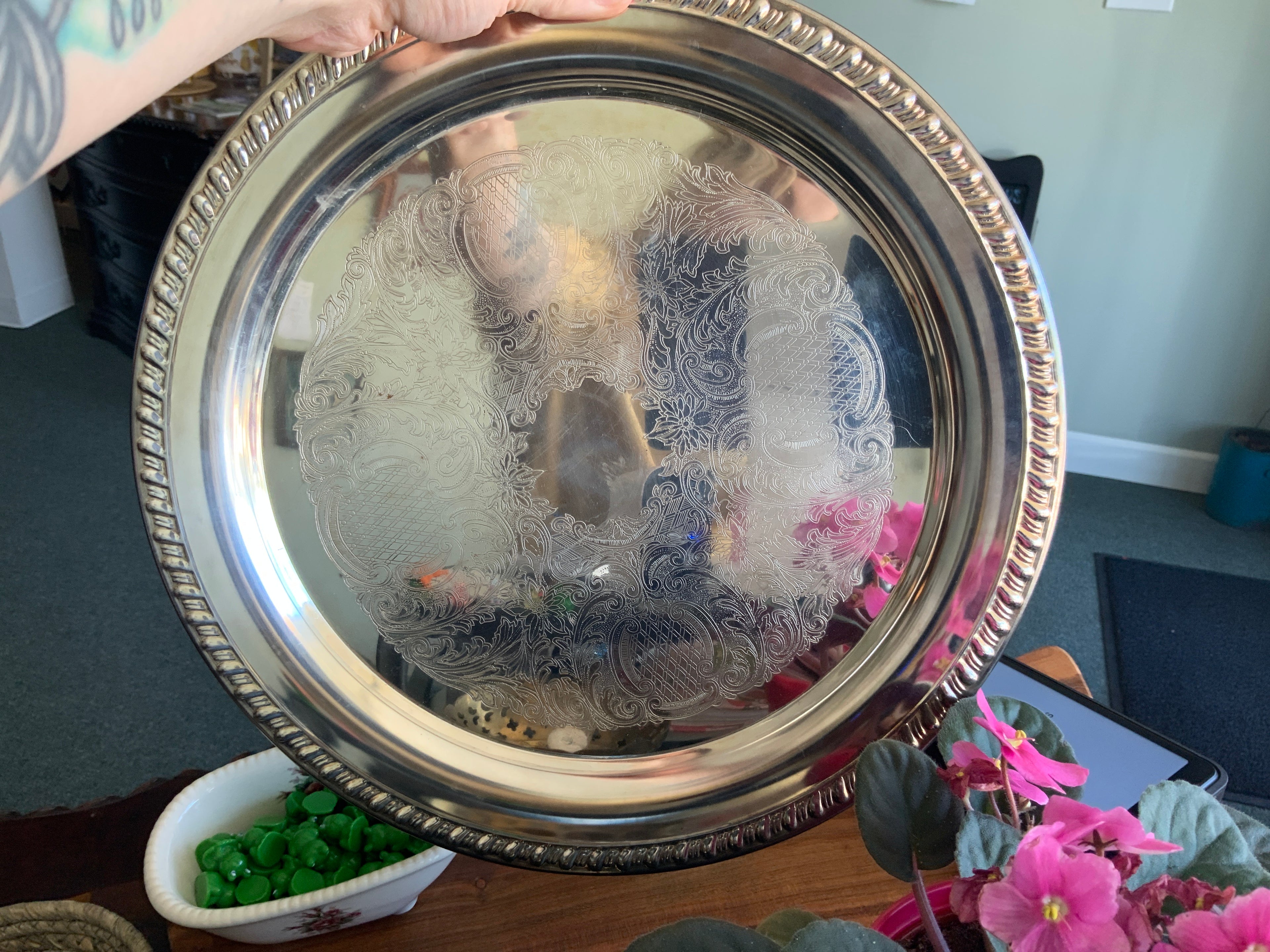 Vintage 1970s Leonard Silver plated Italy