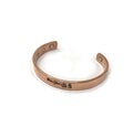 Copper Bracelet Magnetic, Om Mani Padme Hum Solid