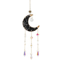 BLACK OBSIDIAN CRESCENT MOON