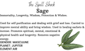 Witchuals - Rituals & Spellwork Apothecary - Sage
