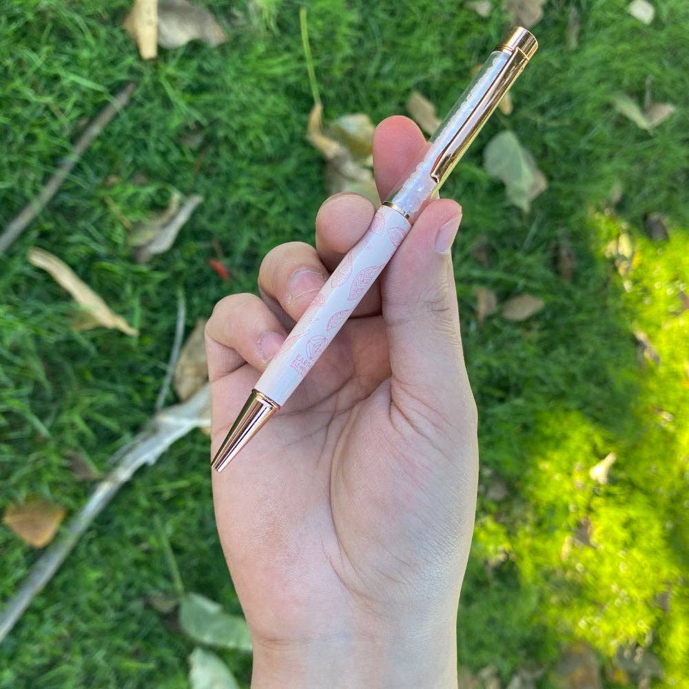 Pink Hamsa Pen - Rose Gold
