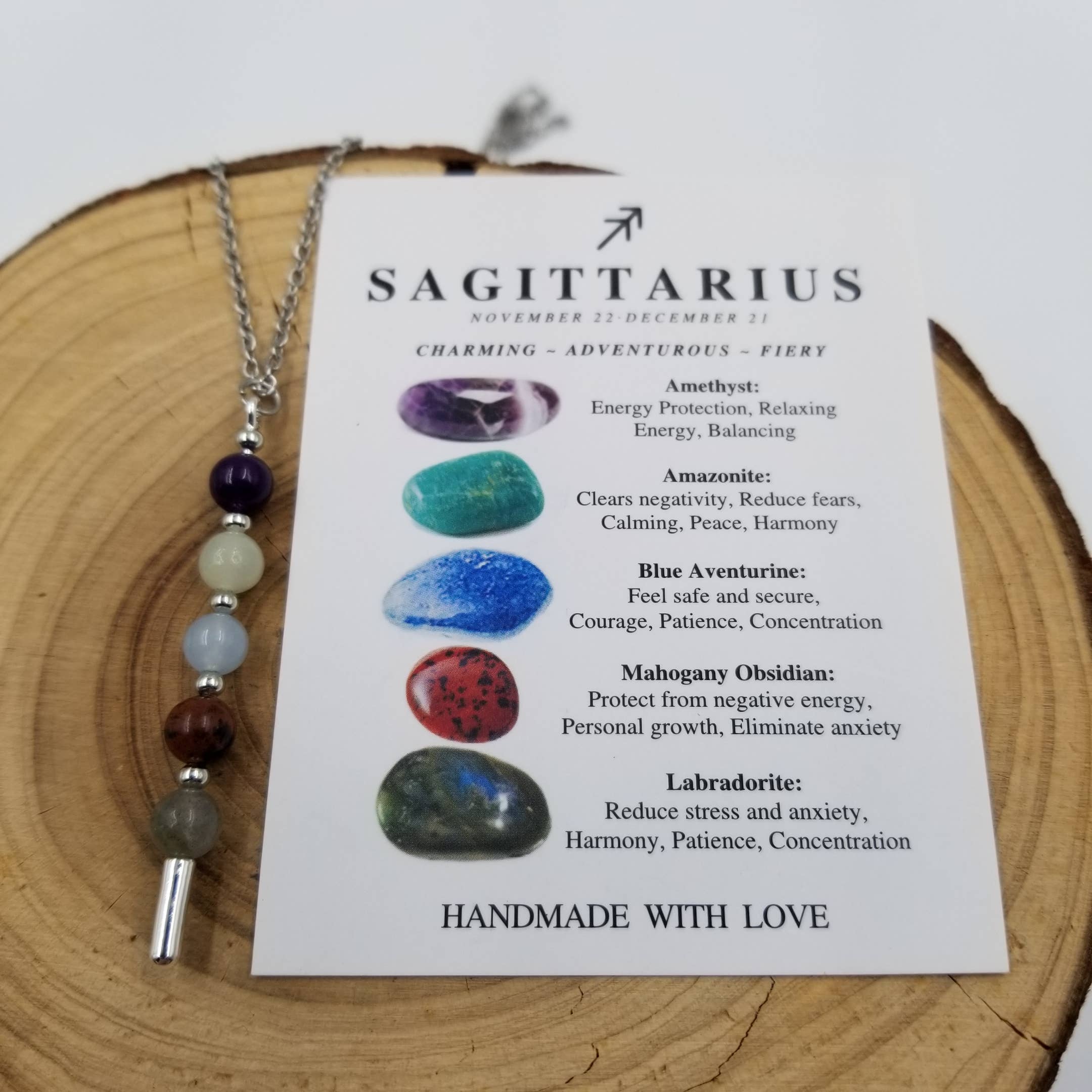 Handmade Natural Stone Chakra Constellation Necklace
