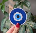 - Evil eye vinyl sticker, protection symbol, witchy merch