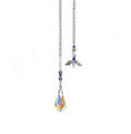 PENDULUM - CRYSTAL AB FACETED TEARDROP ANGEL WINGS BEADE