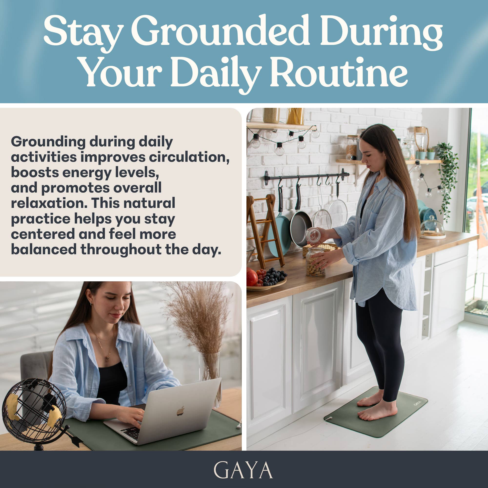 Grounding Mat - Improve Sleep & Reduce inflammation, Green