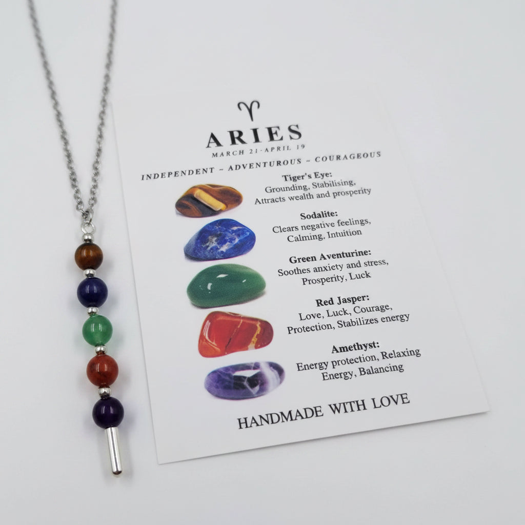 Handmade Natural Stone Chakra Constellation Necklace
