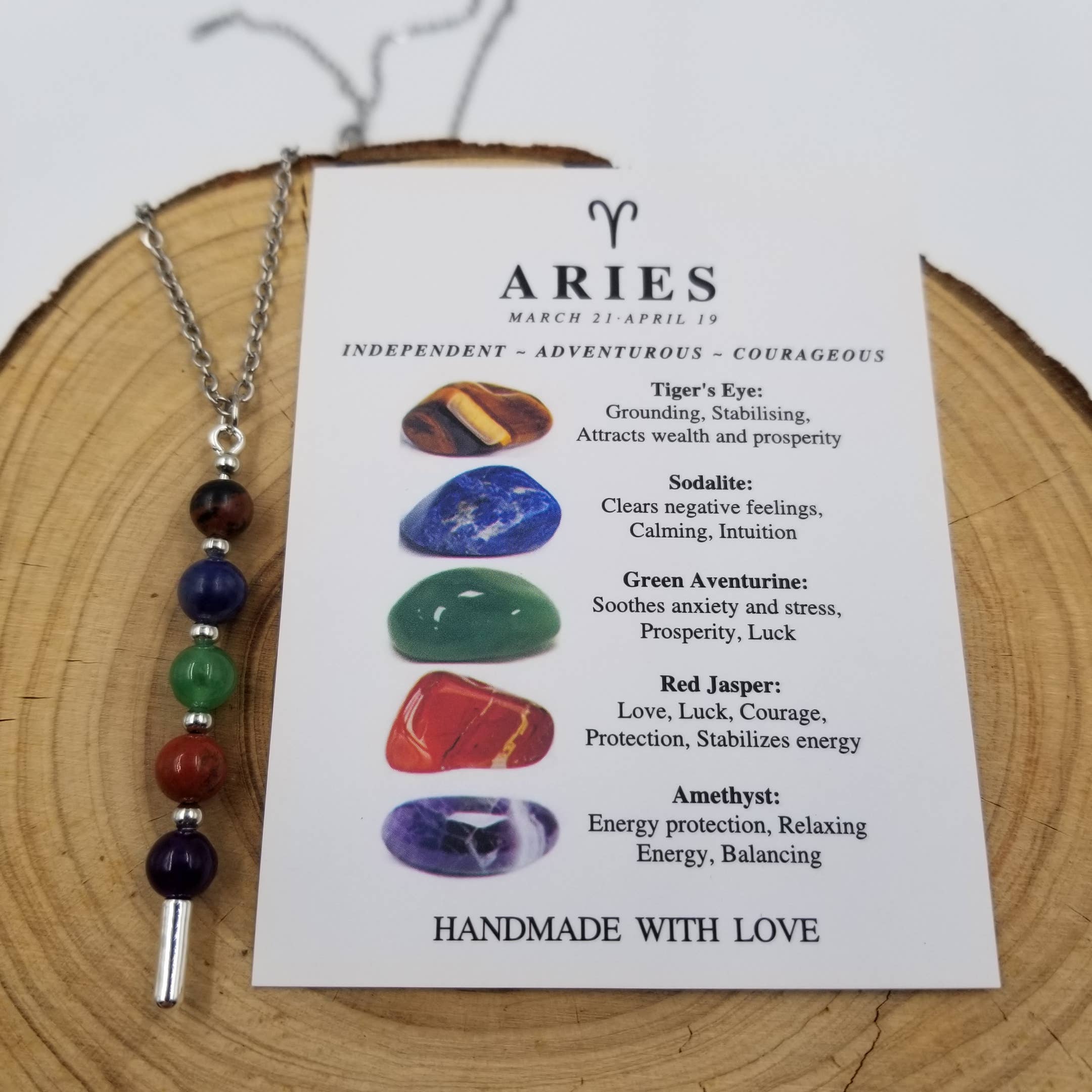Handmade Natural Stone Chakra Constellation Necklace