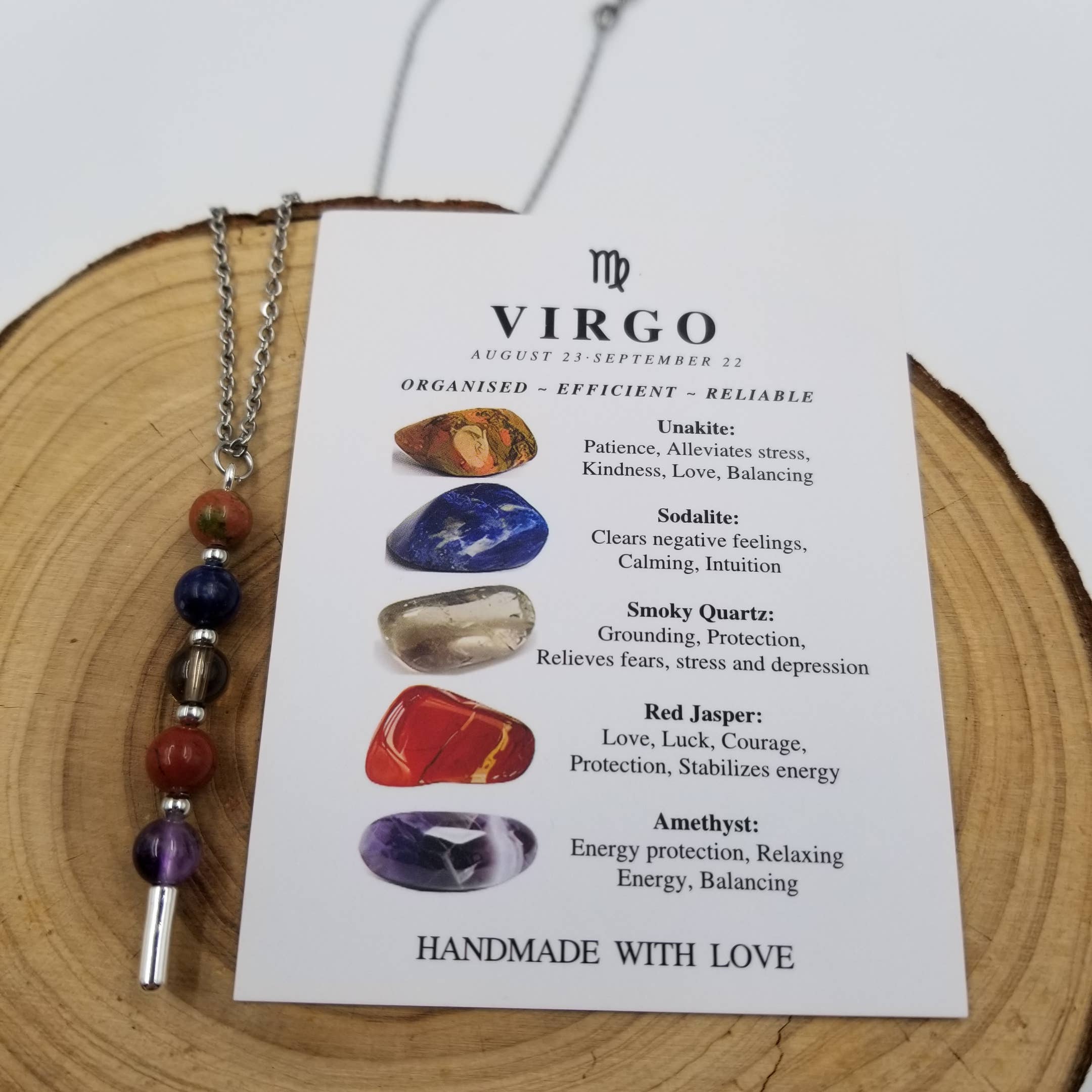 Handmade Natural Stone Chakra Constellation Necklace