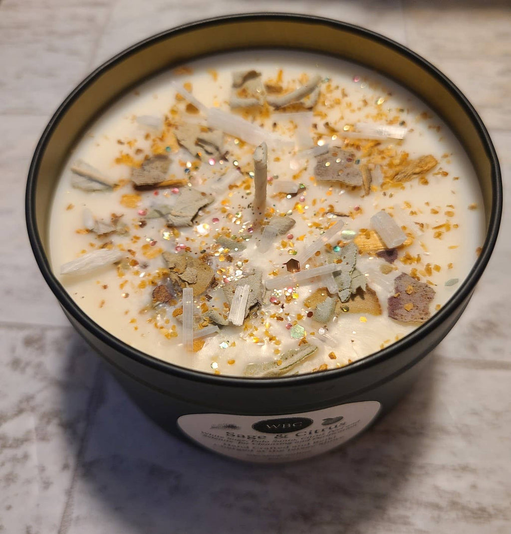 Saged Citrus, Cleansing and Purification Soy Candles
