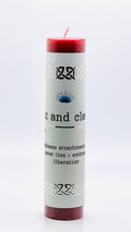 Manifestation Pillar Candle Cut and Clear 7"x1.5"