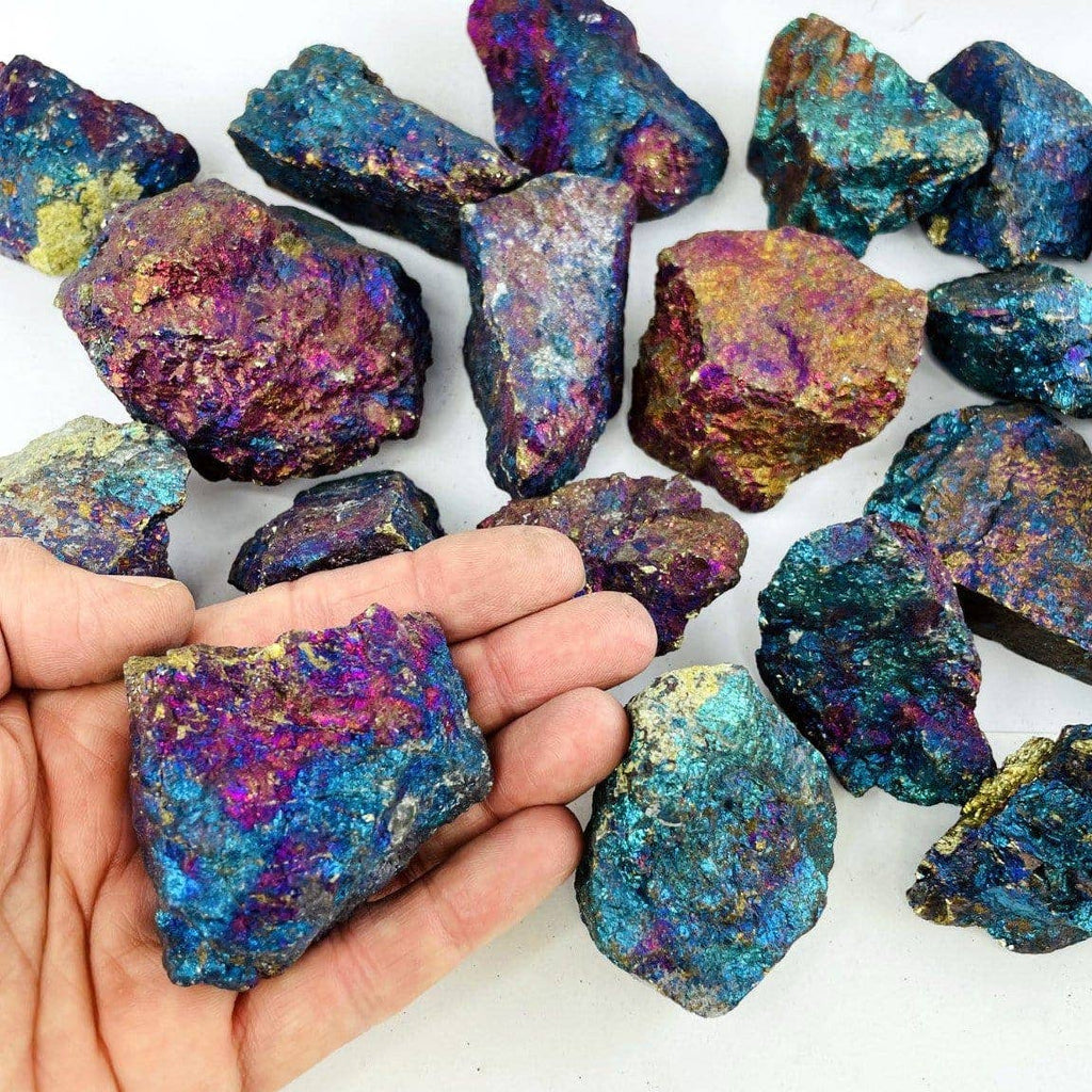 Crystal Peacock Ore Chalcopyrite Stone Chakra Reiki