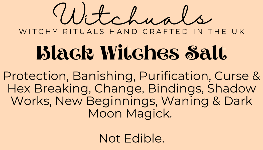 Witchuals - Rituals & Spellwork Apothecary - Black Witches Salt
