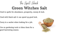 Witchuals - Rituals & Spellwork Apothecary - Green Witches Salt