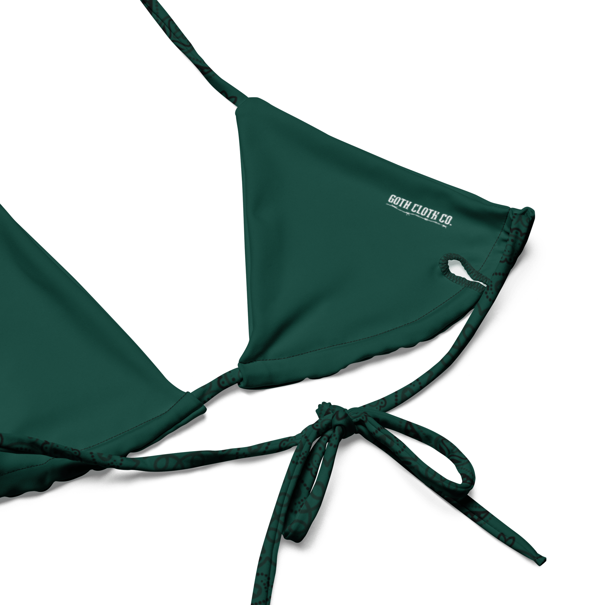 Poison Paisley String Bikini Top