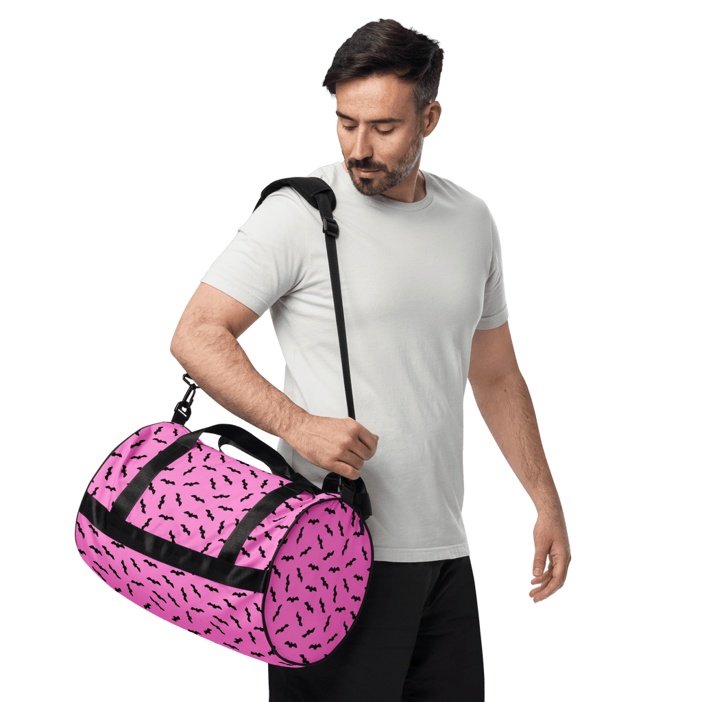 Pink Bats Gym Bag