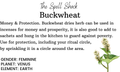 Witchuals - Rituals & Spellwork Apothecary - Buckwheat