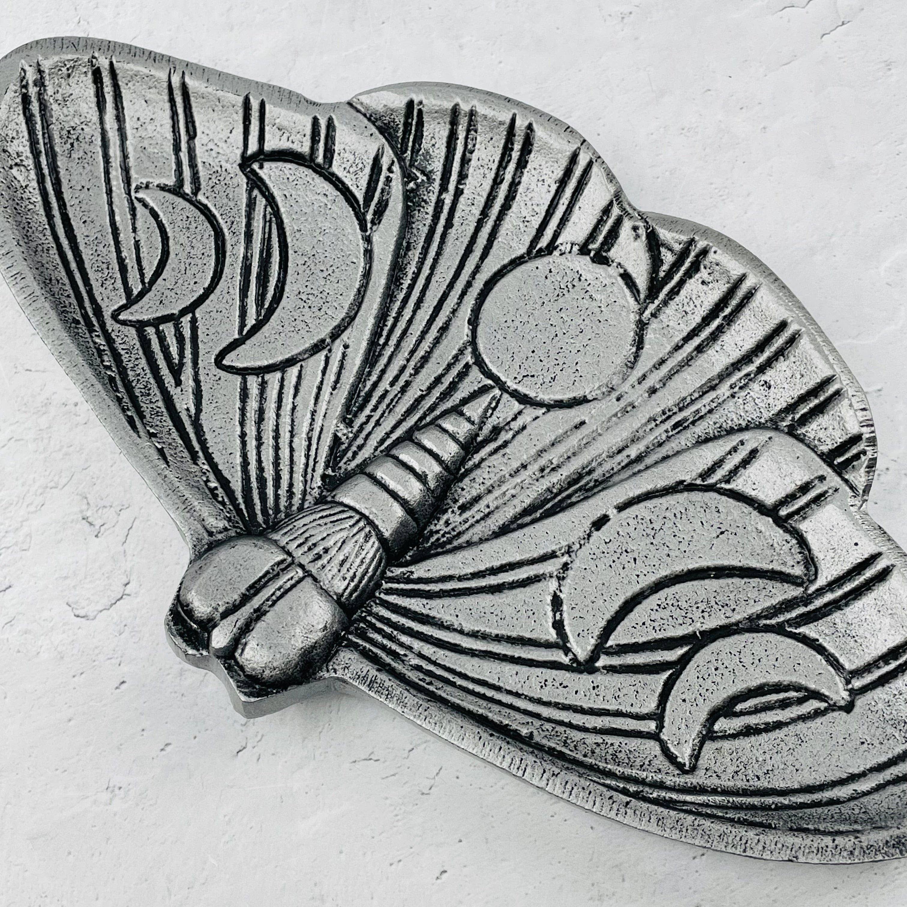 Crystal Moth Jewelry Holder Tray - Moon Phase Design