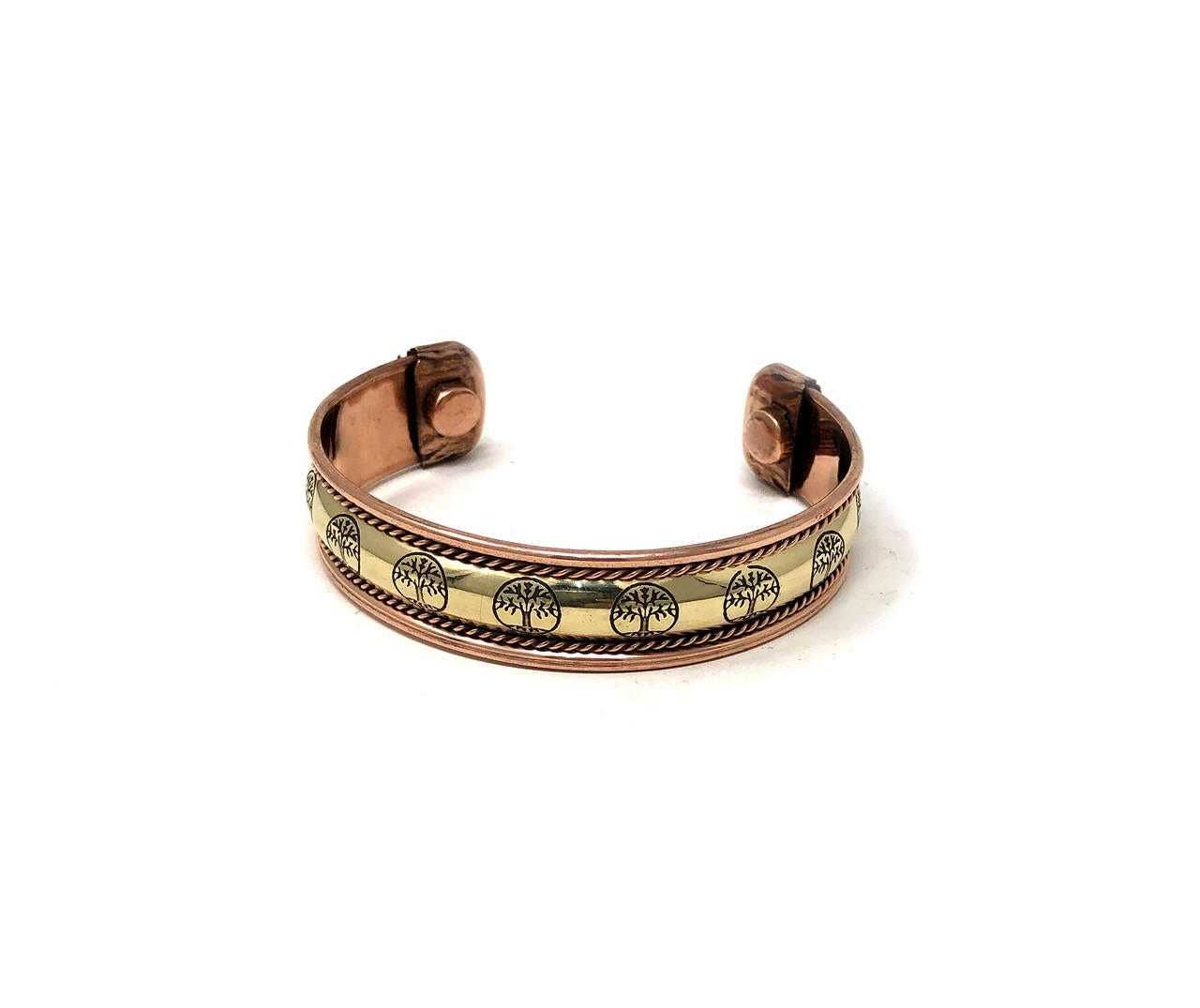 Copper Bracelet Magnetic (Tree of Life)