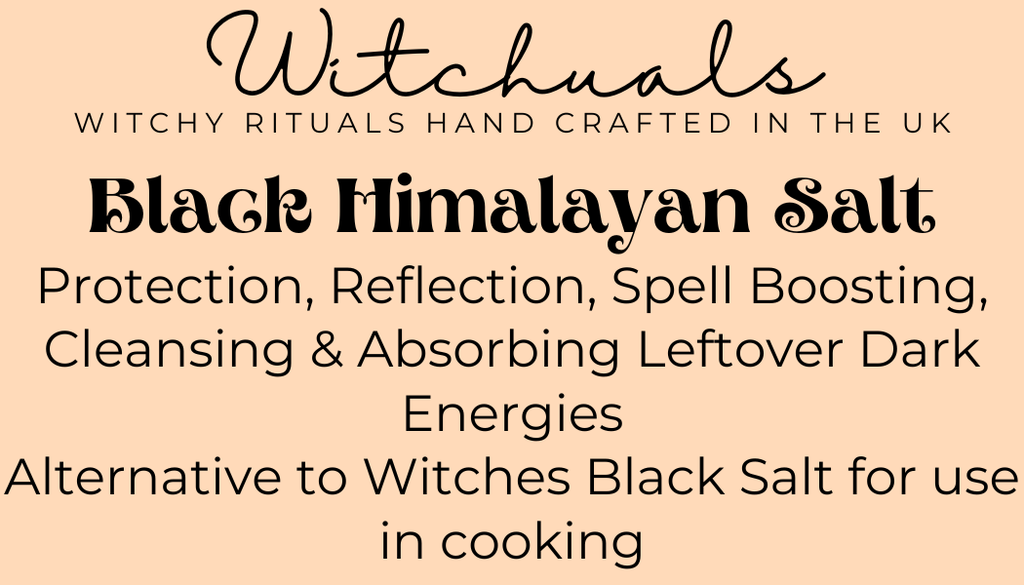 Witchuals - Rituals & Spellwork Apothecary - Black Himalayan Salt
