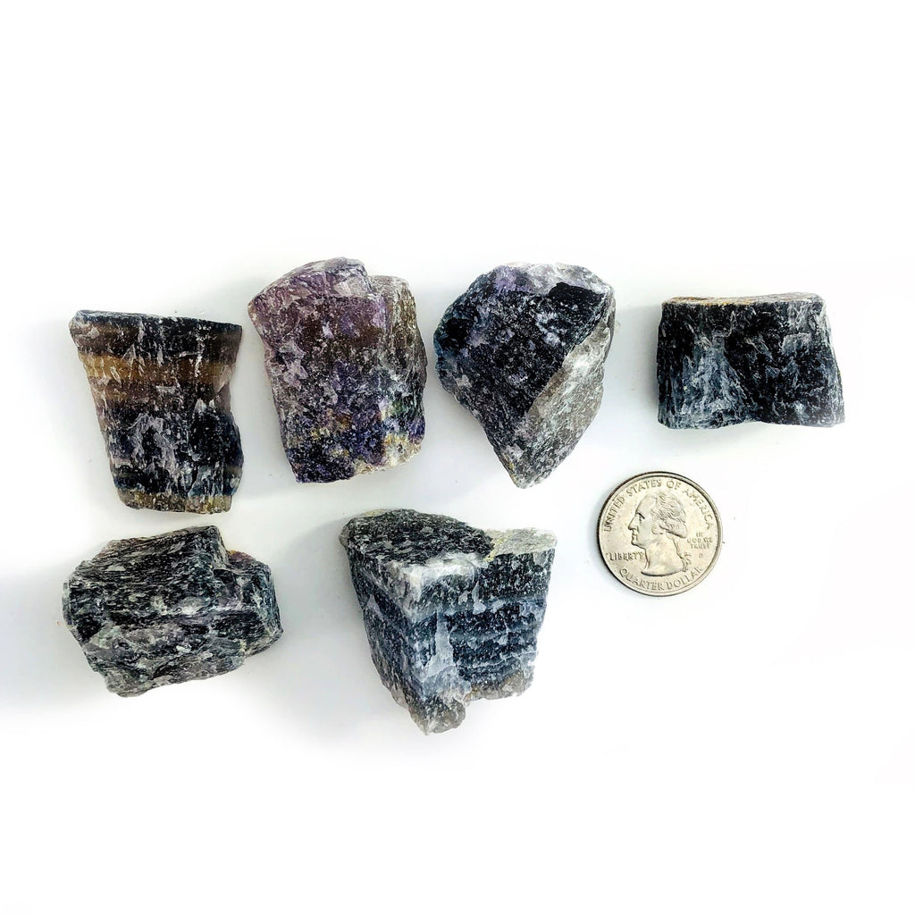 Crystal Fluorite Chunk By Box - Box of 24 Pieces (BOX-48)