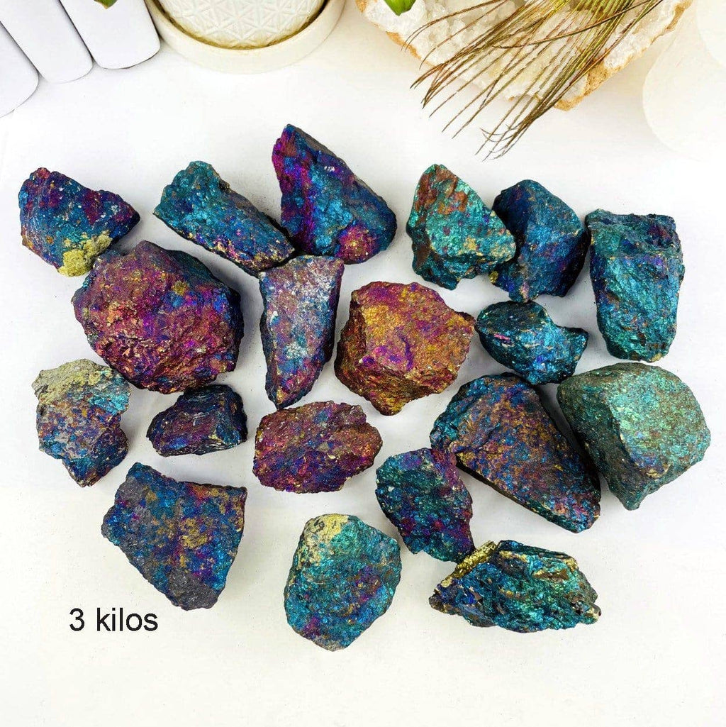 Crystal Peacock Ore Chalcopyrite Stone Chakra Reiki