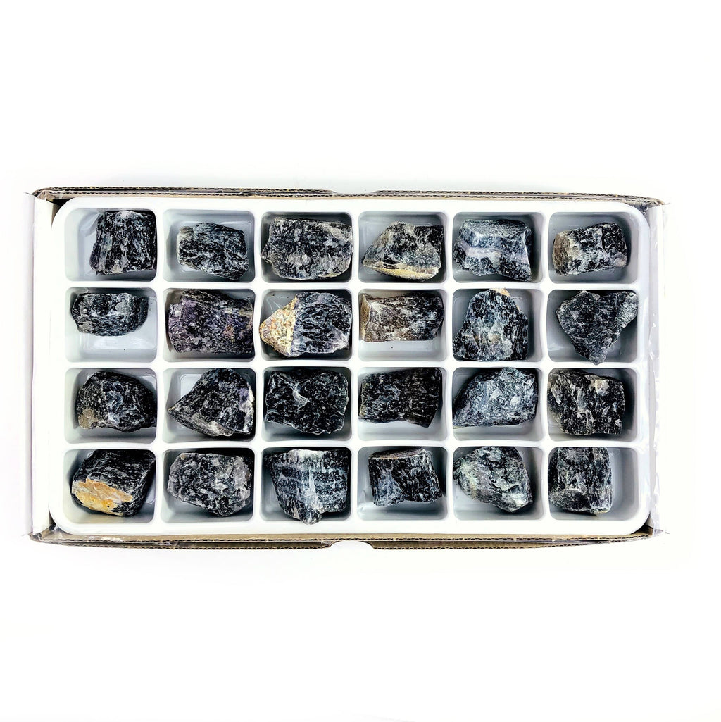 Crystal Fluorite Chunk By Box - Box of 24 Pieces (BOX-48)