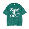 Punks Not Dead Acid washed Oversized T