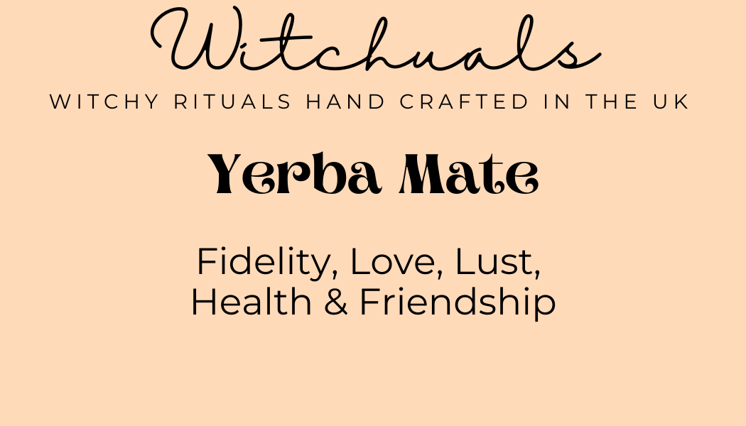 Witchuals - Rituals & Spellwork Apothecary - Yerba Mate