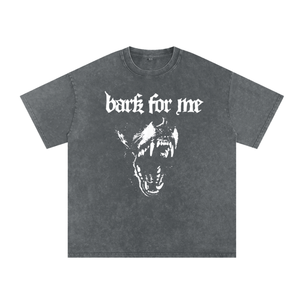 Bark for Me Acid Wash Oversized T-Shirt