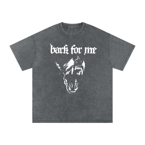 Bark for Me Acid Wash Oversized T-Shirt