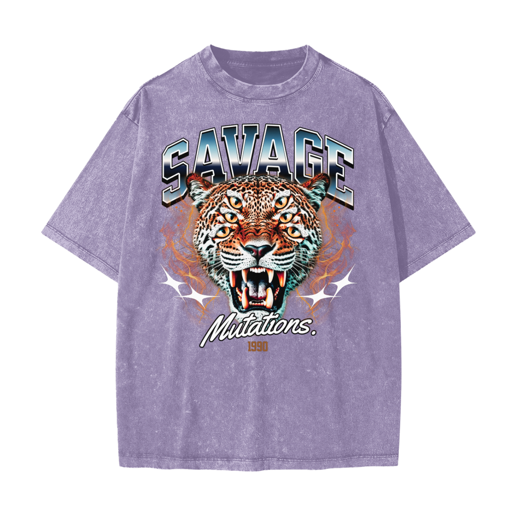 Savage Mutations Heavyweight Snow Washed T-Shirt
