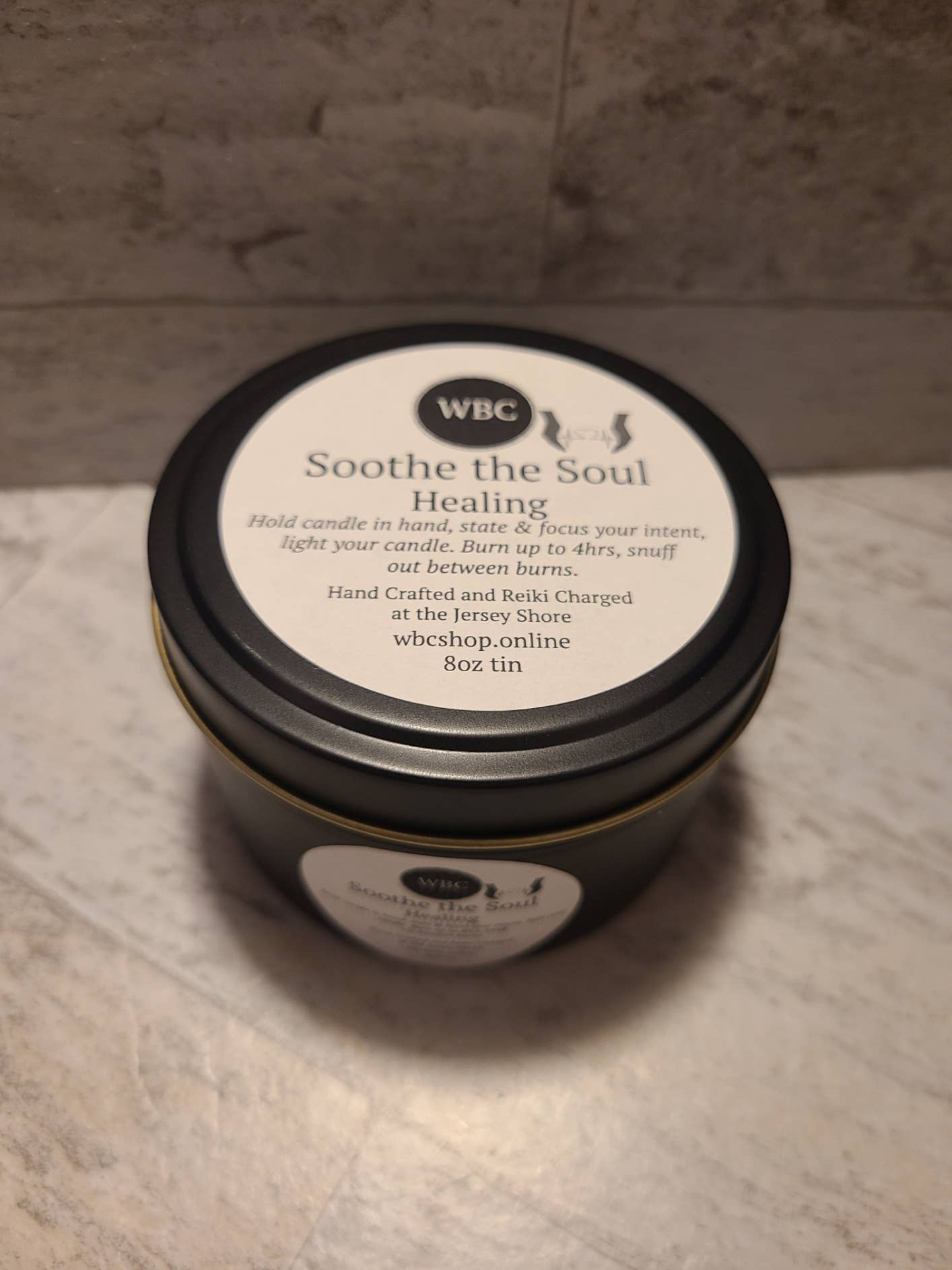 Soothe the Soul, Energy Work, 8oz Intention Soy Candles